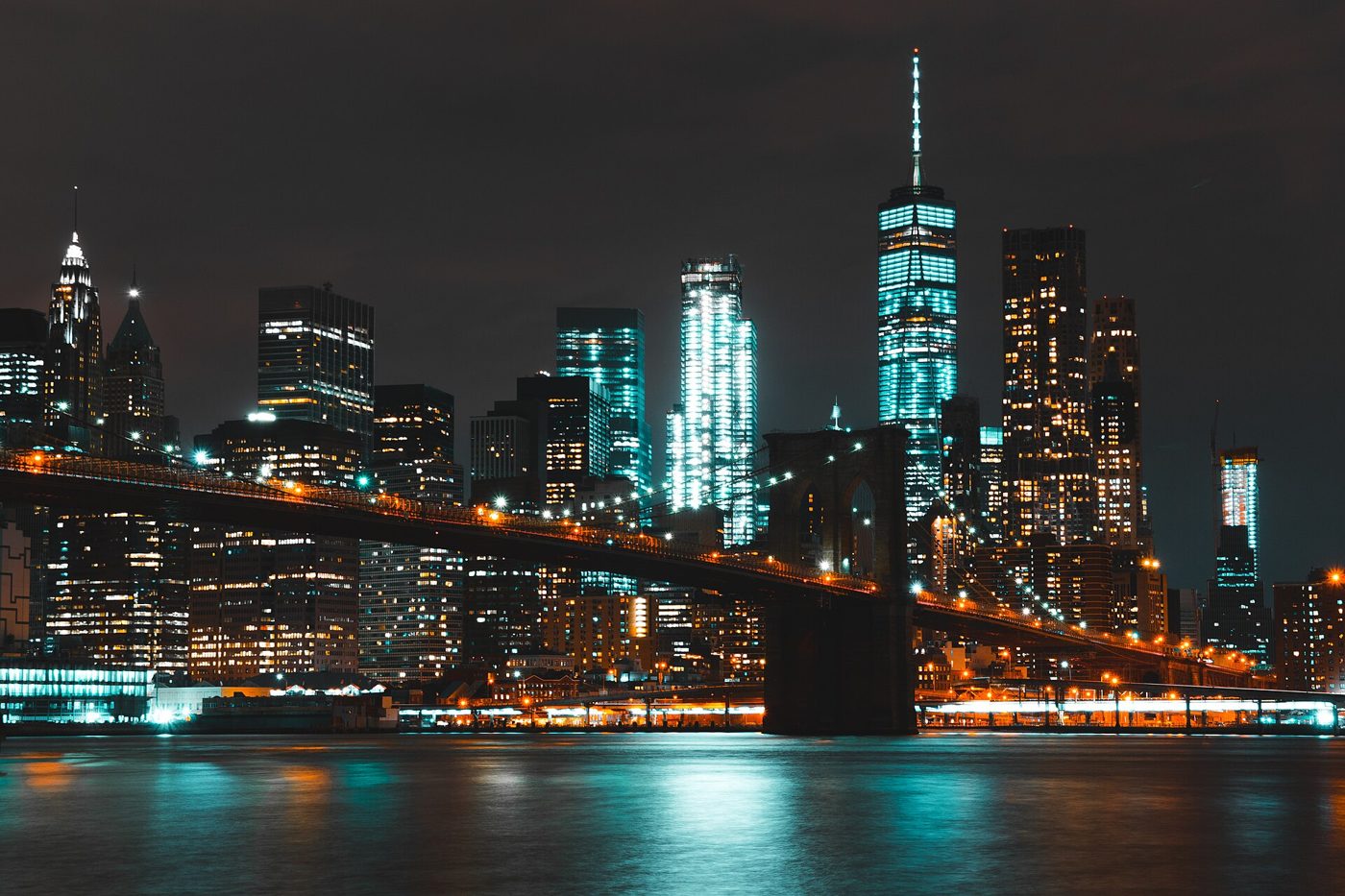 Brooklyn Bridge at night